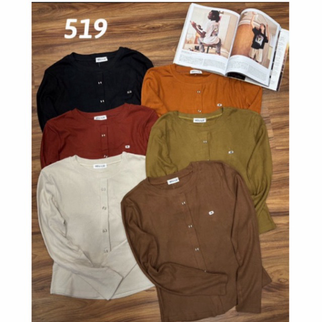 BUTTER 031 Atasan Kaos Lengan Panjang import bahan kaos bangkok bestseller premium