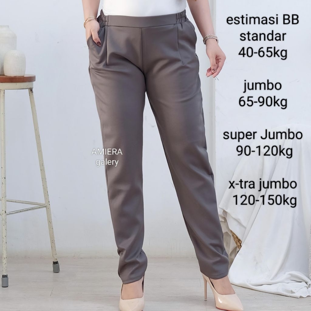 Cassandra Pant Celana Scuba Jumbo