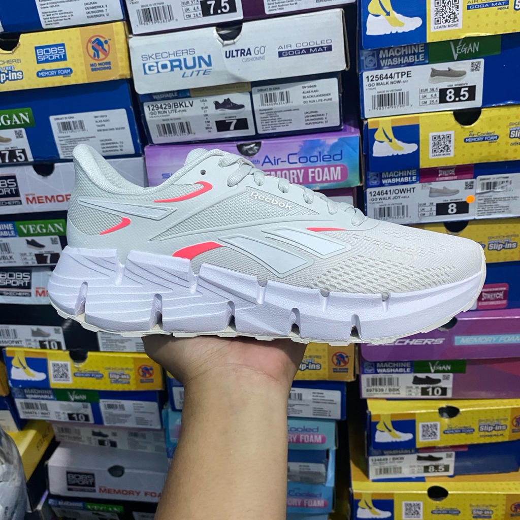 (size 37,37.5, 39) REEBOK ZIG DYNAMICA 5 GREY PINK