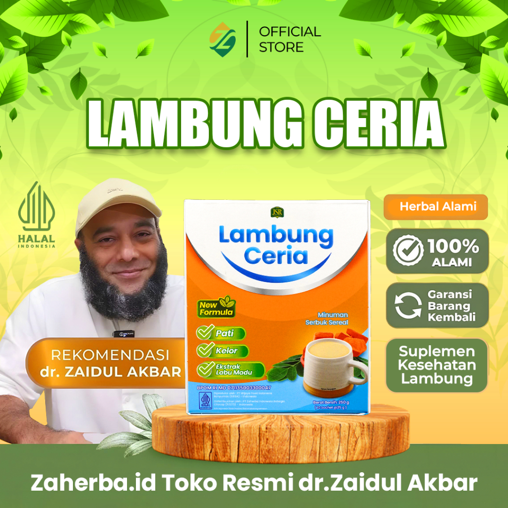 ORIGINAL - LAMBUNG CERIA NEW FORMULA JSR dr Zaidul Akbar ATASI MASALAH GERD/MAAG/ASAM LAMBUNG