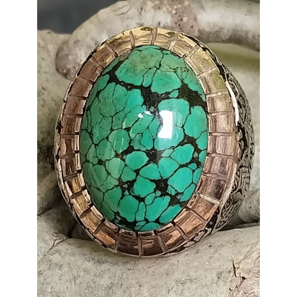 BATU AKIK PIRUS HUBEI/XINJIANG RING PERAK CAKEP