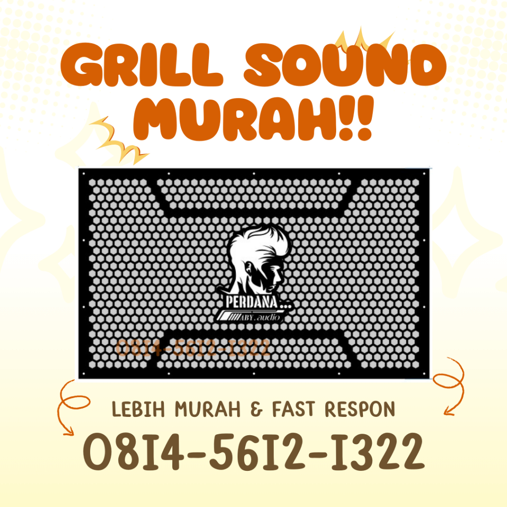 Grill Sound System Tutup Box Sound System Speaker Middle Line Array 8 inch