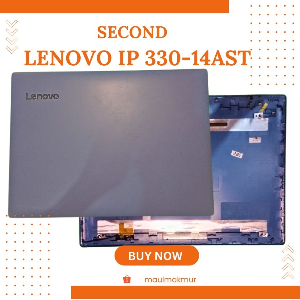 SECOND Casing Laptop Cangkang Lenovo Ideapad 330-14AST 320-14IKB IGM Case Bagian Belakang LCD LED la