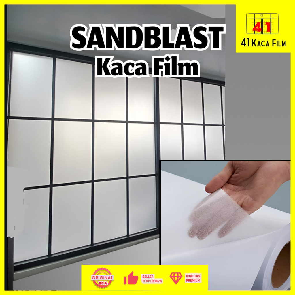 STICKER SANDBLAST KACA 120 x 50 cm