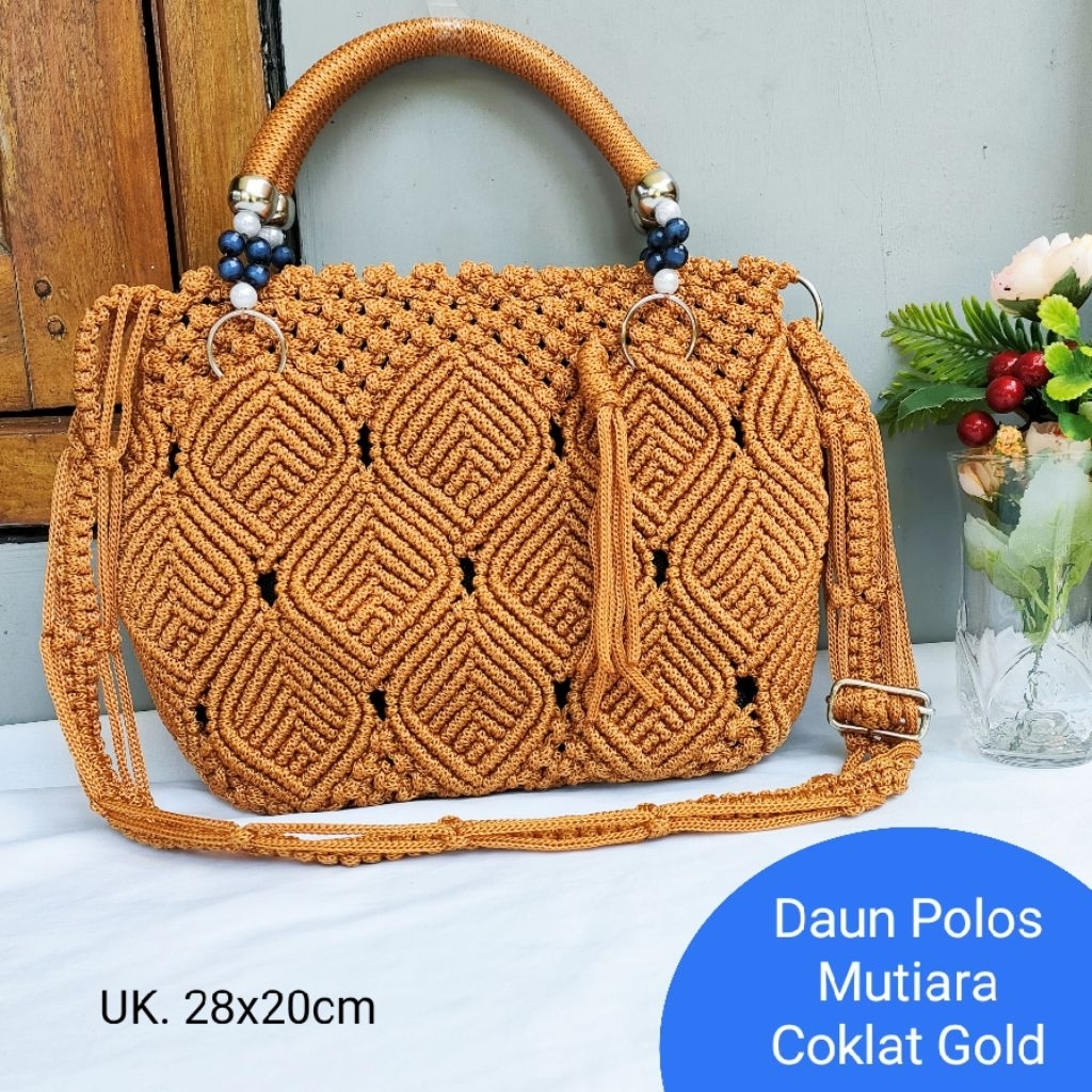 Tas Rajut Tali Kur Besar Model Hobo Salur Set Dompet / Tas Talikur Slempang Wanita Terbaru Kekinian 