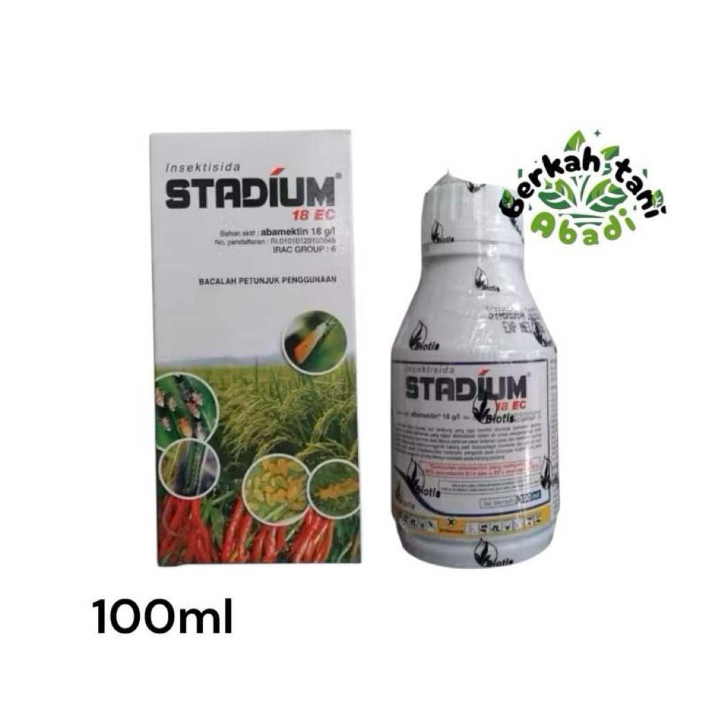Insektisida STADIUM 18 EC 100ml - Abamektin 18g/l, Kontak-Lambung Sistemik, Pengendalian Hama Luas