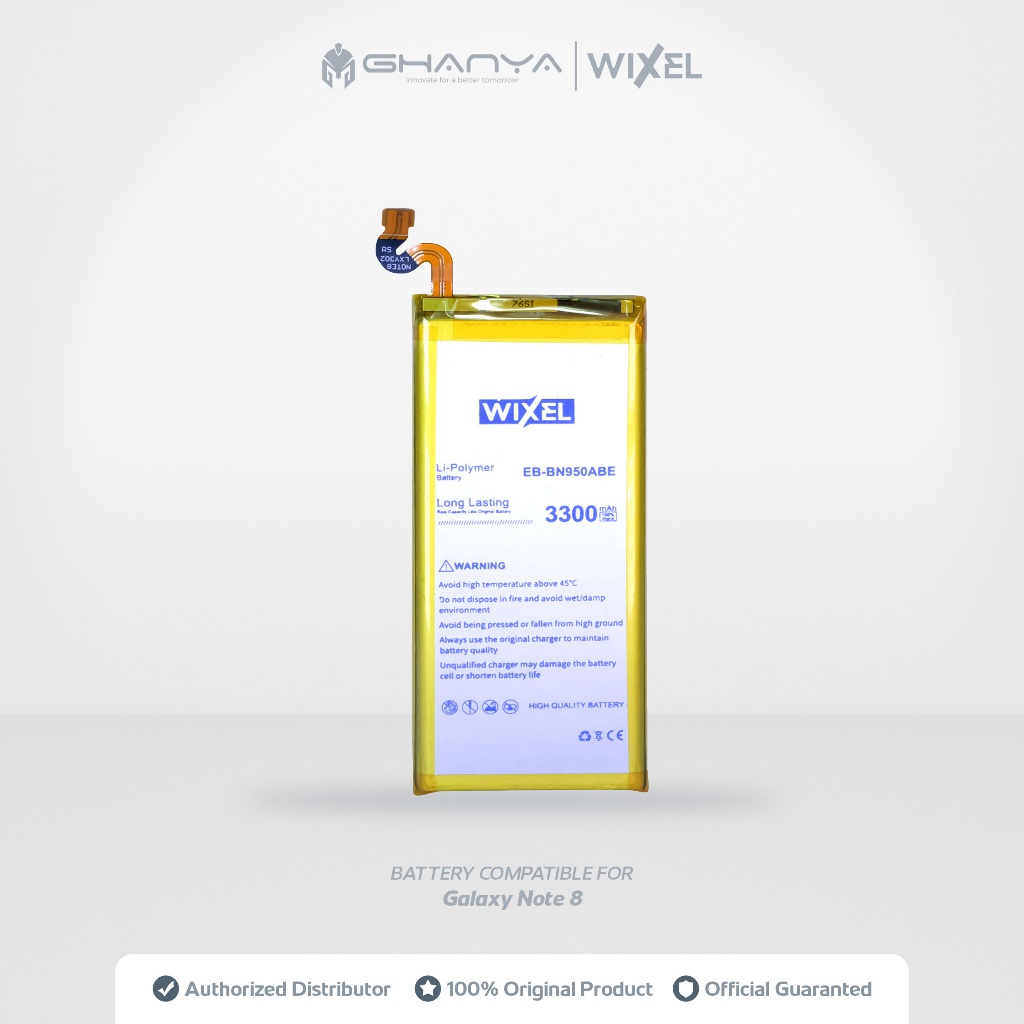 WIXEL Baterai EB-BN950ABE Samsung Galaxy Note 8 N950 N950F Double Power Original Batre Batrai Batter