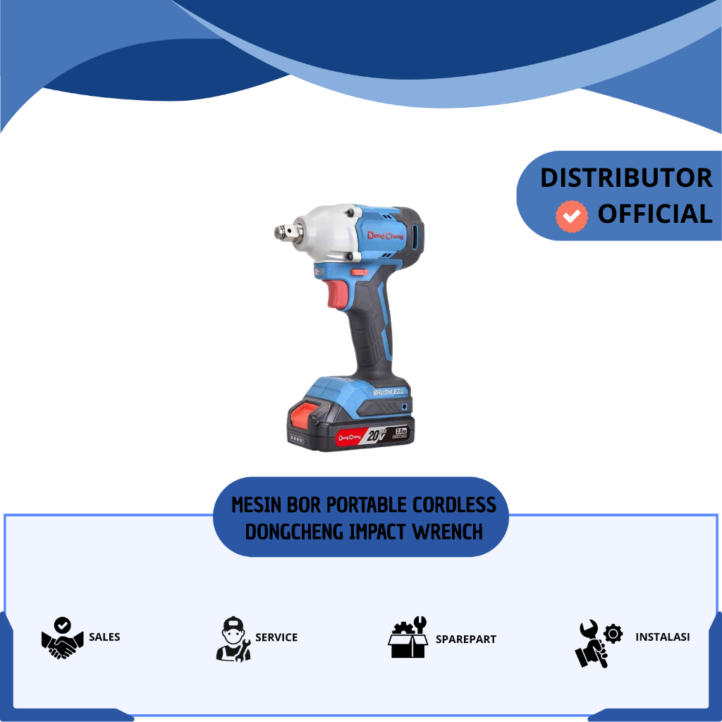 MESIN BOR PORTABLE CORDLESS DONGCHENG IMPACT WRENCH