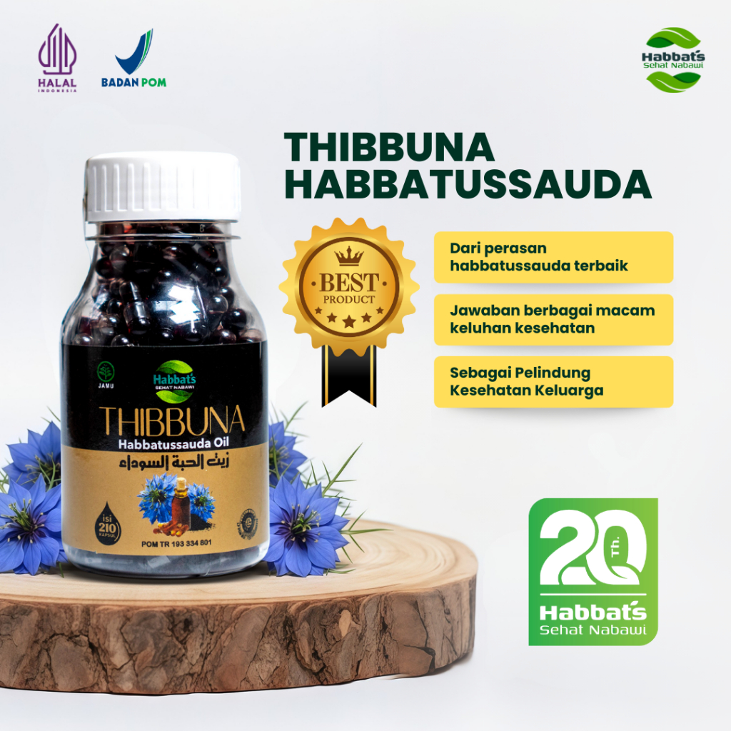 Thibbuna Habbatussauda Oil | Minyak Habbatussauda Extra Zaitun Premium Herbal Promil Original