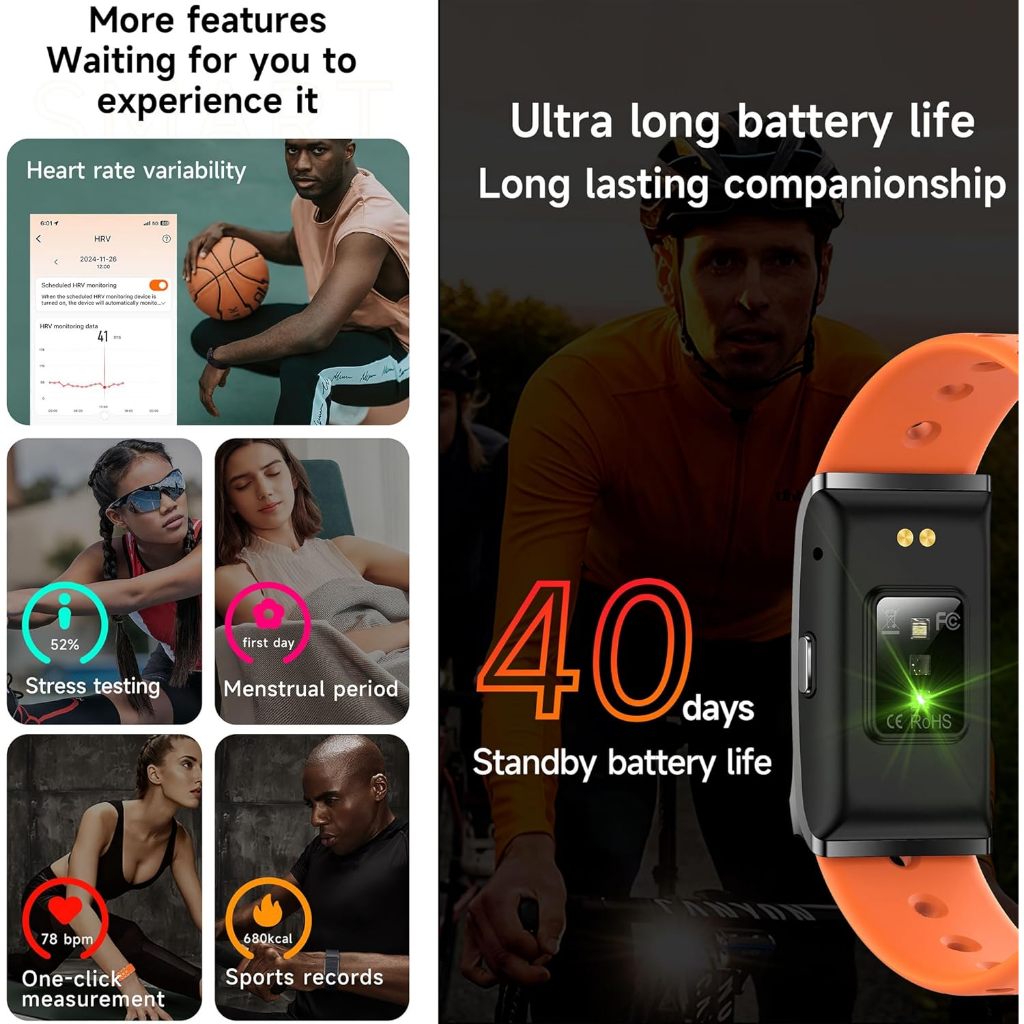 Hot Product Lige Gelang Cerdas Tanpa Layar Smartwatch Jam Tangan Cerdas Pemantauan Tekanan Darah