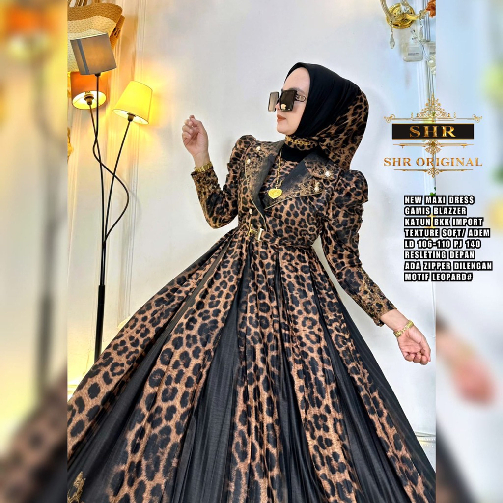 ORI SHR 100% - GAMIS BLAZER LEOPARD PREMIUM