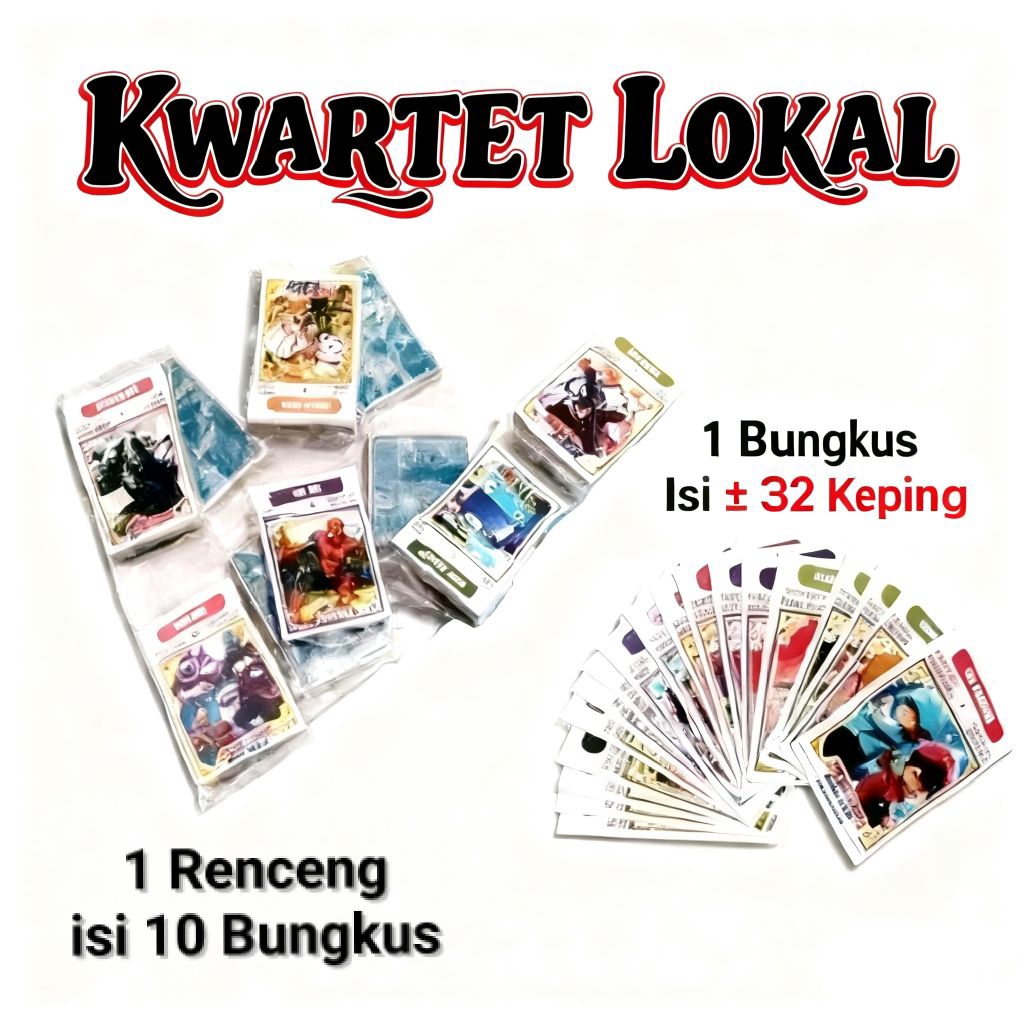 KARTU GAMBARAN KWARTET LOKAL GAMBARAN KARTU MAINAN KWARTET MAINAN UMBUL MAINAN JADUL MAINAN KARTU MA