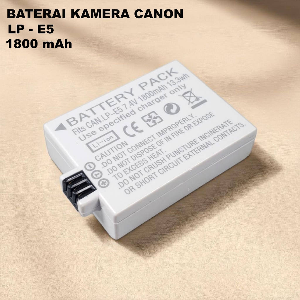 [CUCI GUDANG]Baterai Kamera Canon for EOS 1000D 450D 500D Kiss X2 X3 Rebel T1i - LP-E5