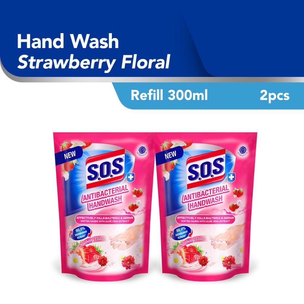 
SOS Sabun Cuci Tangan Refill Isi Ulang 300 ml