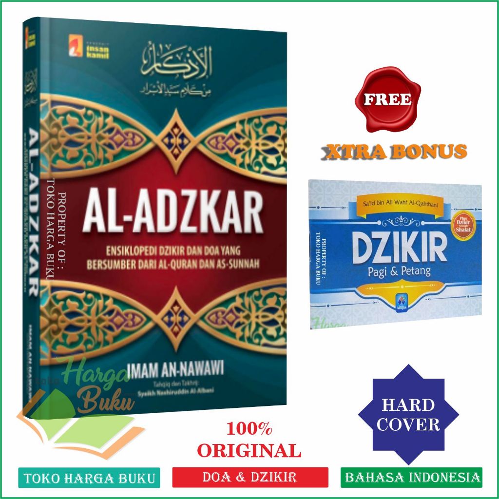 Foto Al-Adzkar Ensiklopedi Dzikir dan Doa yang Bersumber Dari Al-Quran dan Sunnah Karya Imam An-Nawawi - Insan Kamil