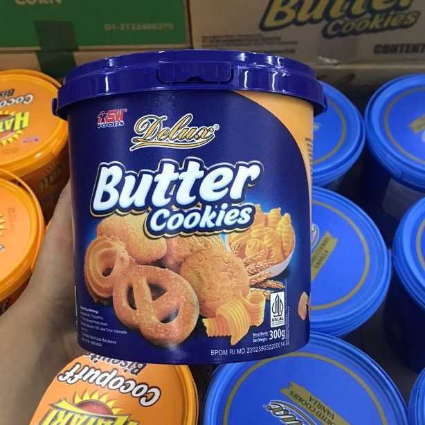 Roti Kaleng Hatari Delux Butter Cookies Edisi Lebaran 300 Gram