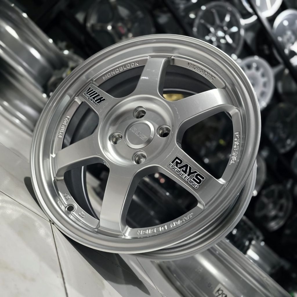 Velg Mobil R16 TE37 OG, Warna Hyper Silver, Brand New