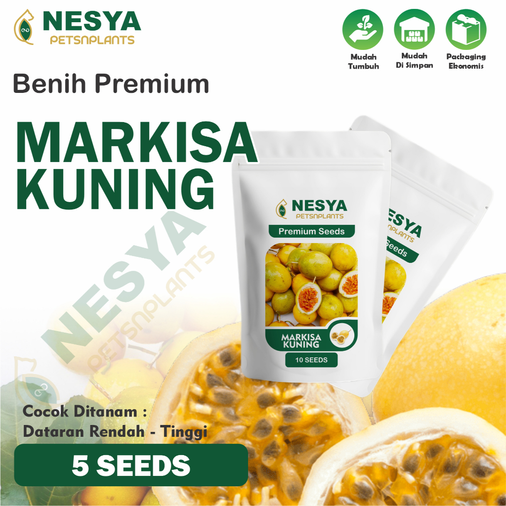 10 Biji Benih Markisa Kuning Buah Markisa Kuning