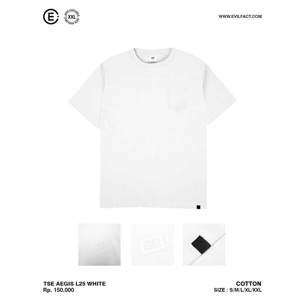 EVIL ARMY T-SHIRT - TSE AEGIS L25 WHITE