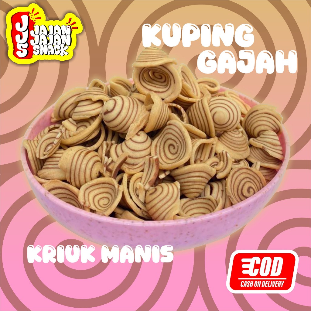 CEMILAN Kue Kuping Gajah Contong Mini Renyah Manis Serba 5000 Lima Ribu Rupiah
