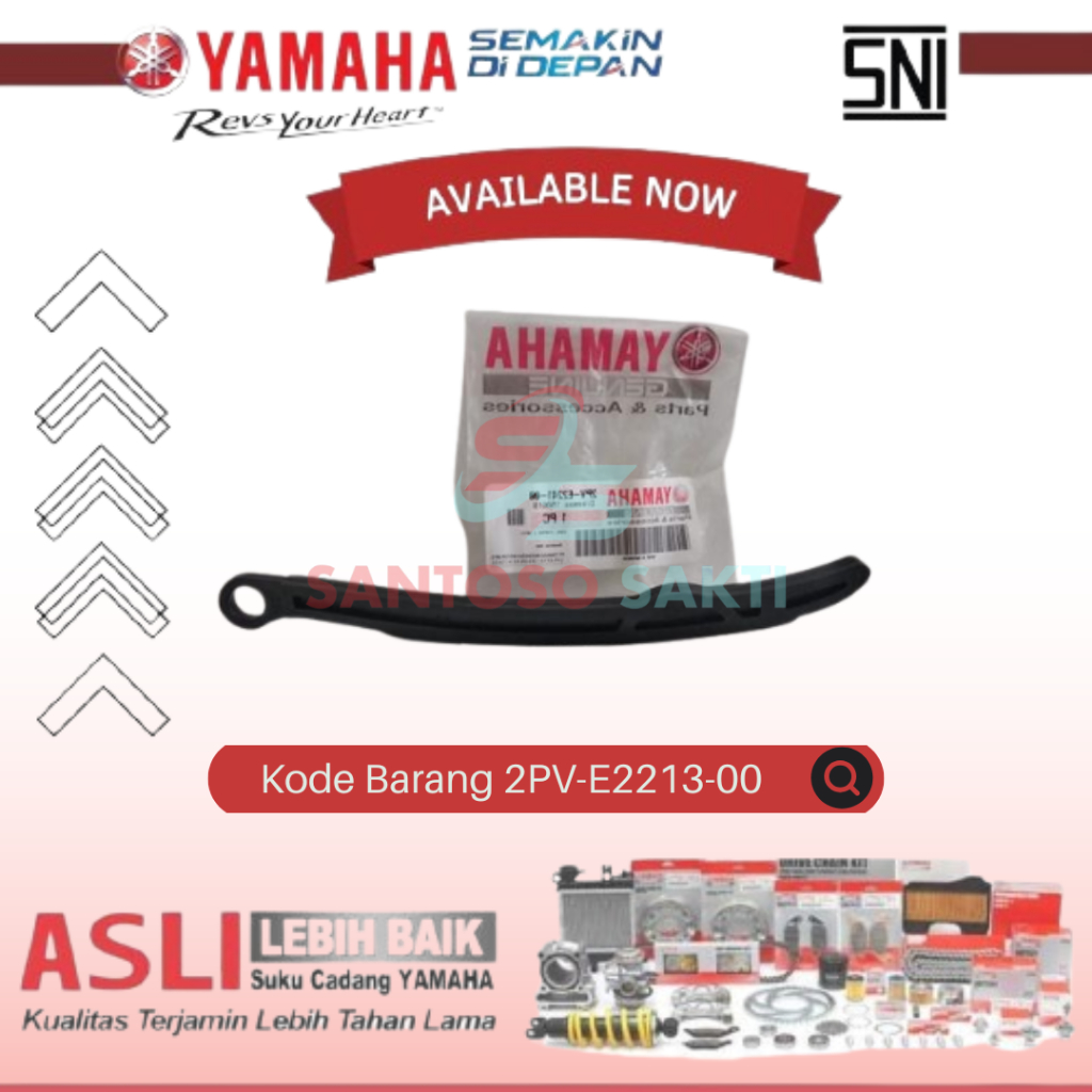 Lidah Karet Tensioner Atas MX King Vixion 150 ORIGINAL YAMAHA 2PV-E2241-00