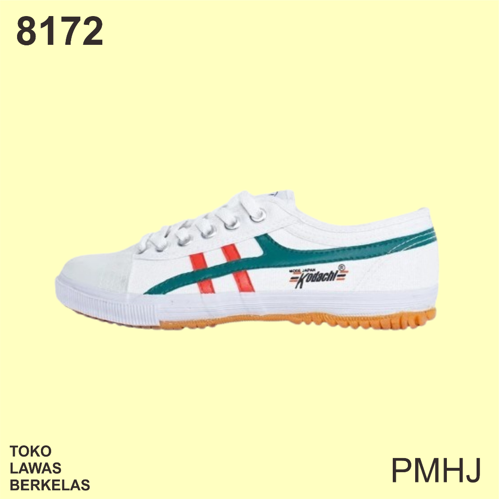 Sepatu Kodachi 8172 ITALY - Kodachi 8172 Putih Merah Hijau - Sepatu Kodachi Retro