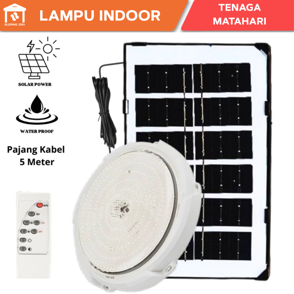 Lampu Tenaga Matahari Solar Ceiling Pafond Lampu Indoor Lampu led Kamar Tenaga Matahari