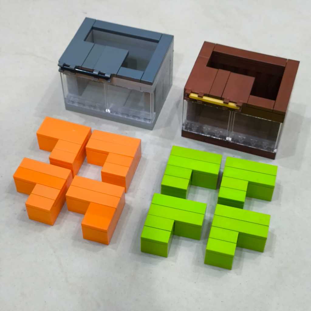 Lego MOC PUZZLE Box [RARE Langka]. asli original asli