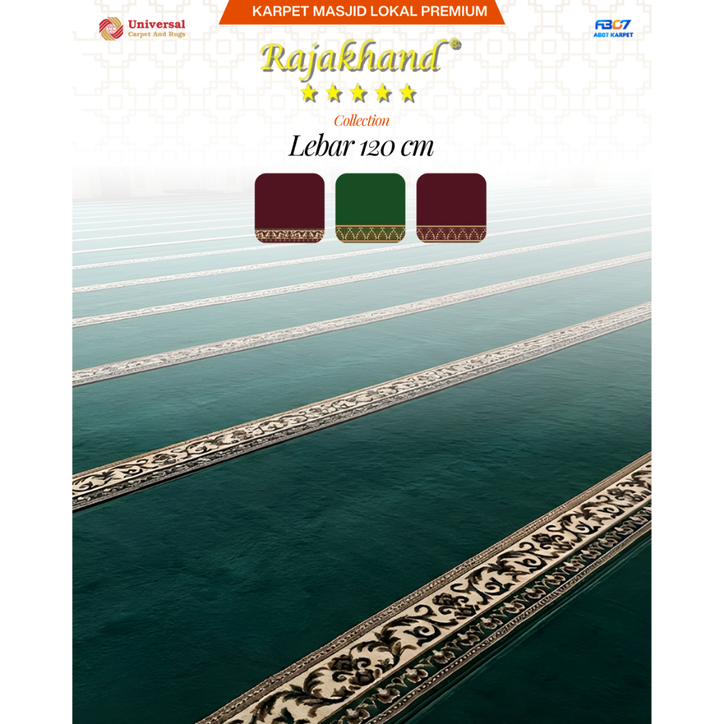 Karpet Masjid Rajakhand Premium Lebar 120 cm