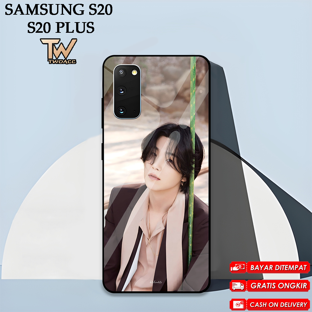 [PV06] Case Glossy CASE SAMSUNG S20 | SAMSUNG S20 PLUS | Casing Kilau Pic HD Motif SUGA | Kualitas H