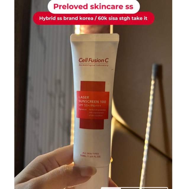 Cell Fusion Sunscreen Hybrid ( Preloved )