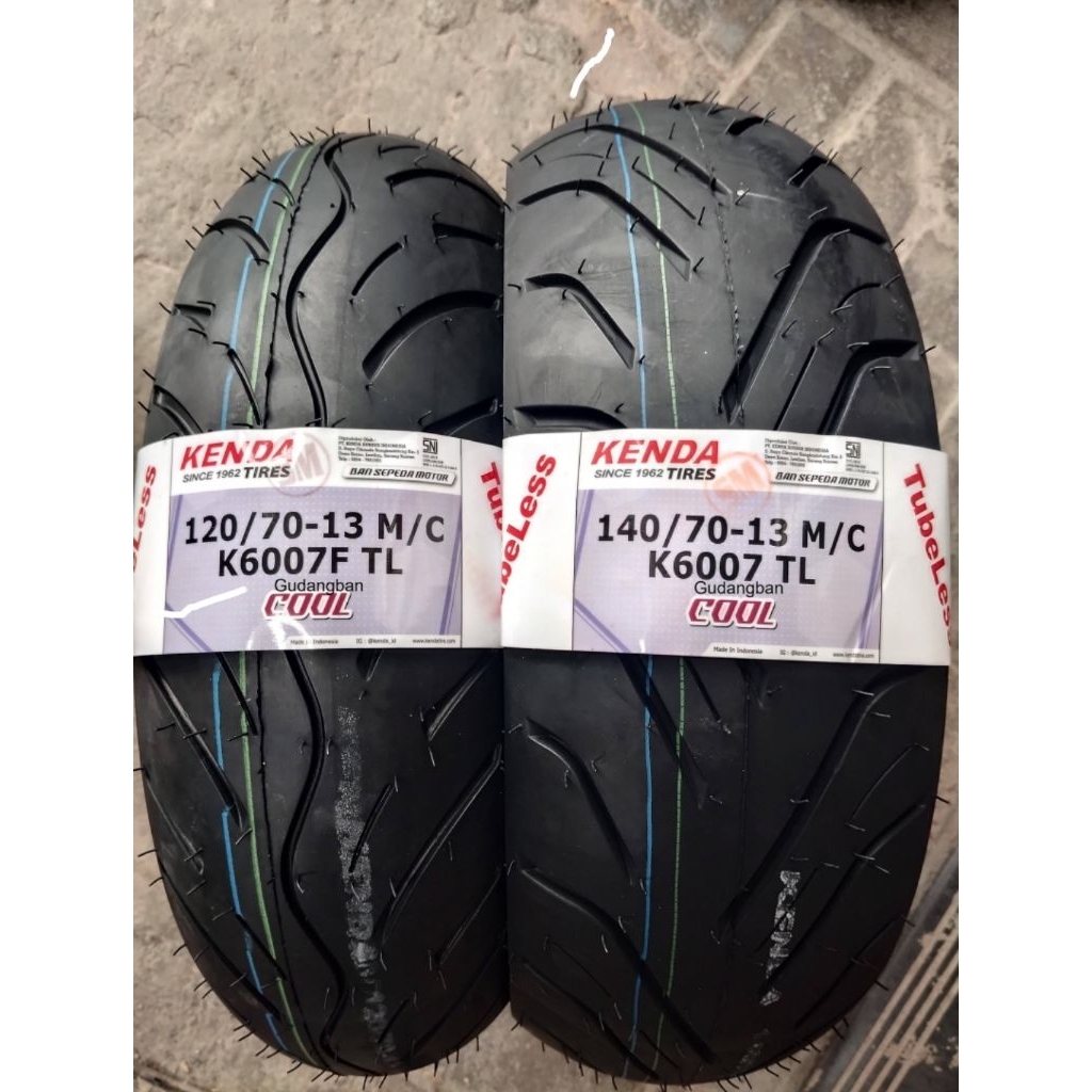 KENDA K6007 TL 110/70-13 130/70-13 120/70-13 140/70-13
