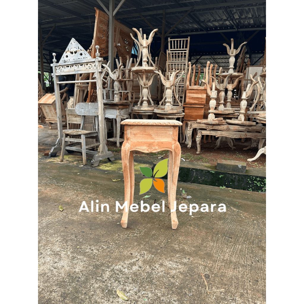 MEJA BUNGA KOTAK , MEJA SUDUT