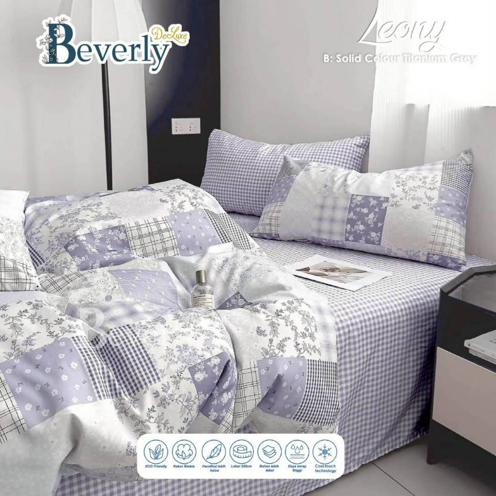 Sprei Katun BEVERLY LEONY | Sprei Home Industry dari Katun CVC Premium | Sprei Uk.90,100,120,160,180