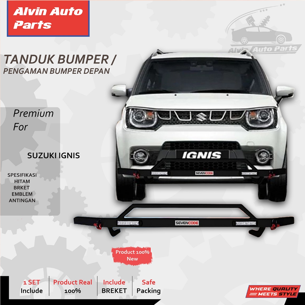 TANDUK BUMPER DEPAN SUZUKI IGNIS HOLO BESI / PENGAMAN BUMPER DEPAN SUZUKI IGNIS