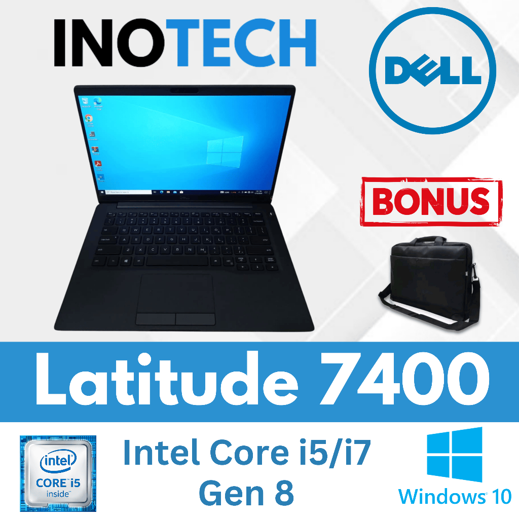 Laptop Dell Latitude 7400 Core i5/i7 Gen 8 | RAM 8GB-16GB | SSD 128GB-512GB | Second Berkualitas