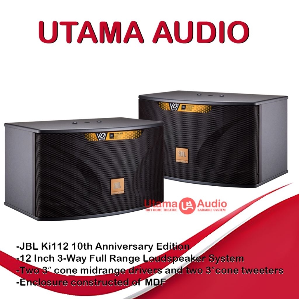 JBL Ki112 Speaker Karaoke 3-way 12 inch Ki 112 Garansi Resmi IMS