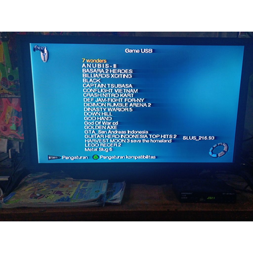 PS2 slim bekas HDD 60GB MMC boot