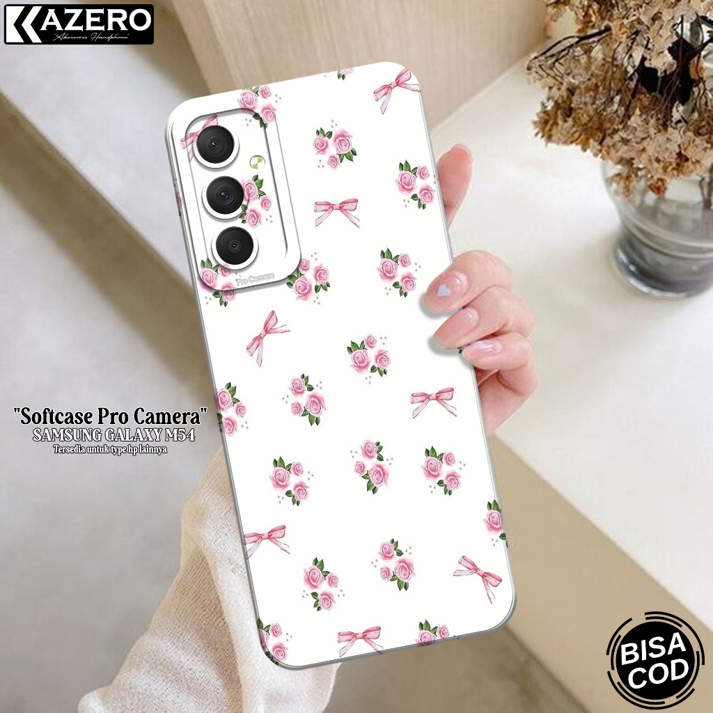Kesing Samsung Galaxy M54 Fashion Case Aesthetic Softcase Samsung Galaxy M54 Silikon Pro Camera Casi