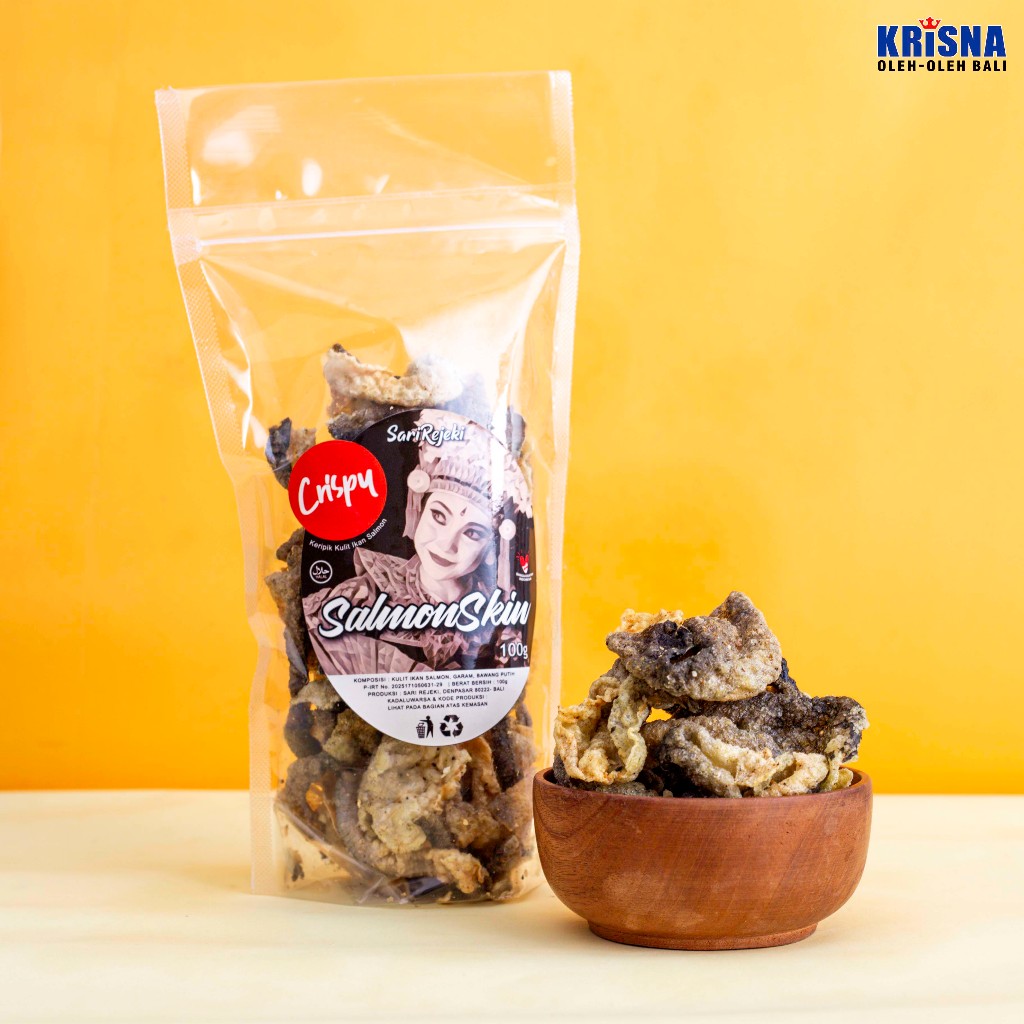 Keripik Kulit Salmon Krisna | Krisna Oleh Oleh Bali