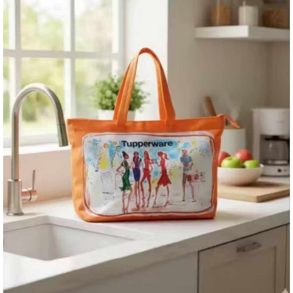 Tas Tupperware travel orange Miss Belle kapasitas jumbo