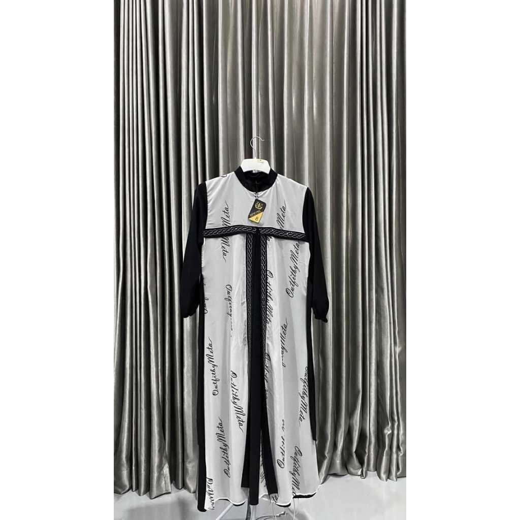 DRESS JETBLAVK MIX CERUTY PAYET DADA PREMIUM BYQWARYFASHIONSTORE