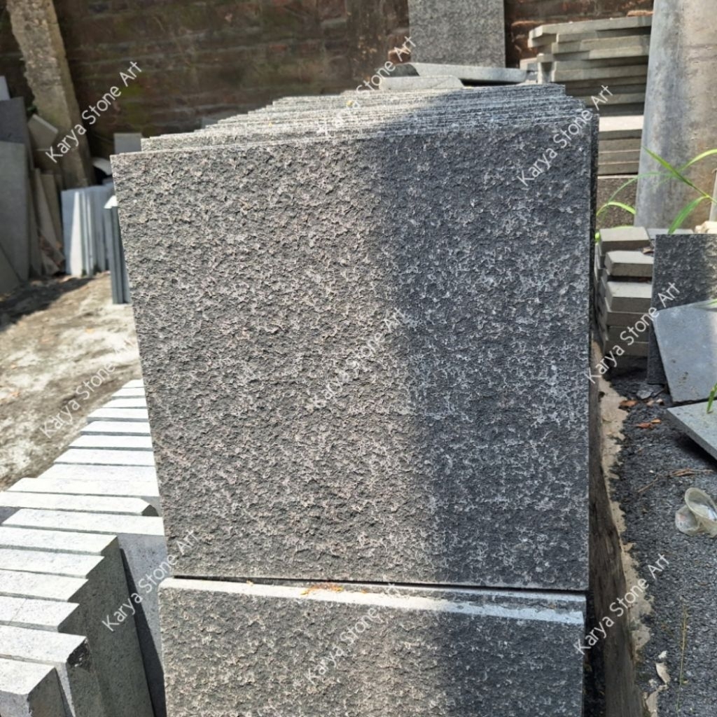 Batu Alam Andesit Bakar 40x40 | Batu Andesit 40x40 Bakar | Batu Andesit Bakar | Andesit Hitam Bakar