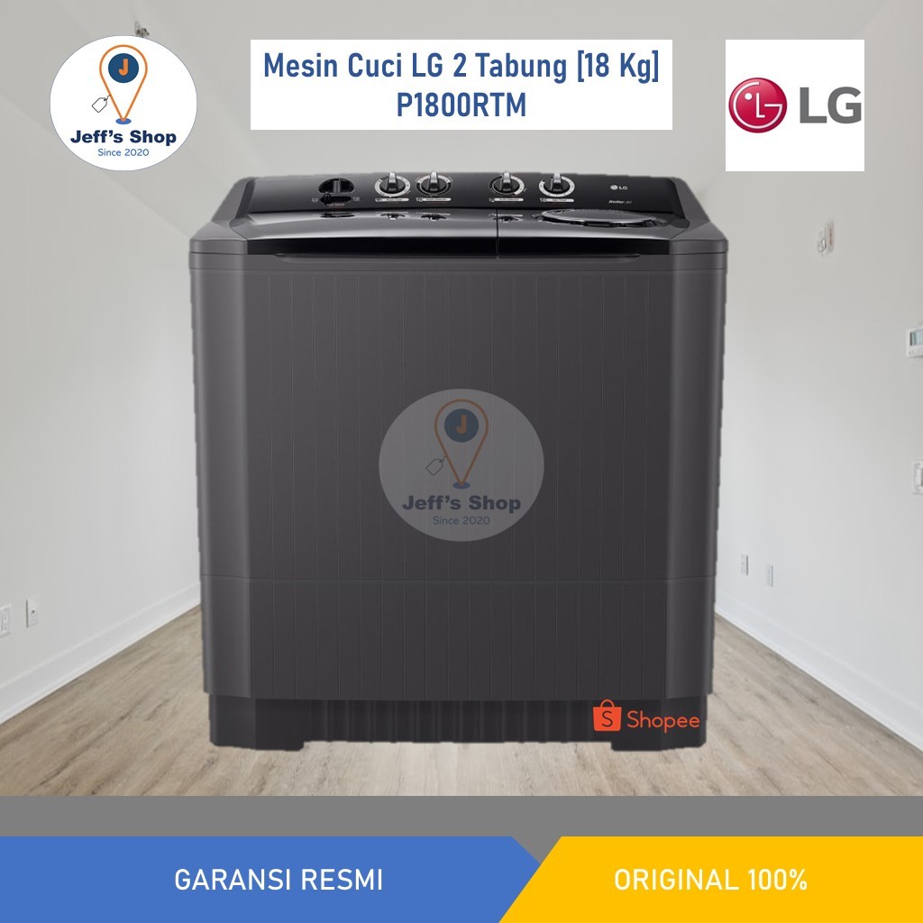 LG Mesin Cuci 2 Tabung [18 Kg] P1800RTM