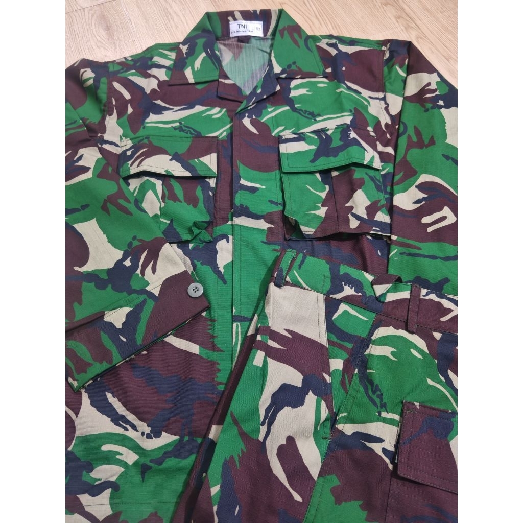 SERAGAM PDL TNI PRODUKSI SRITEX DAN PANCA KUALITAS PREMIUM FULL PERKERAS