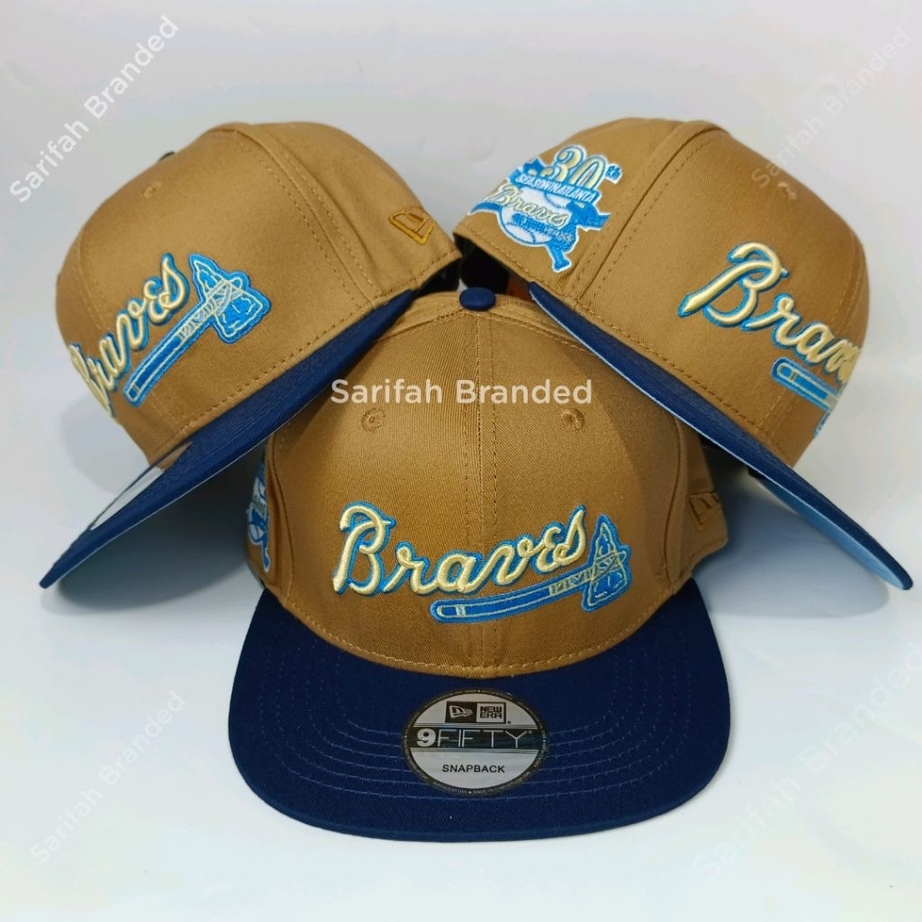 16. Topi ATLANTA BRAVES Import - Topi Snapback Pria Atlanta Braves Import - Topi Pria Import