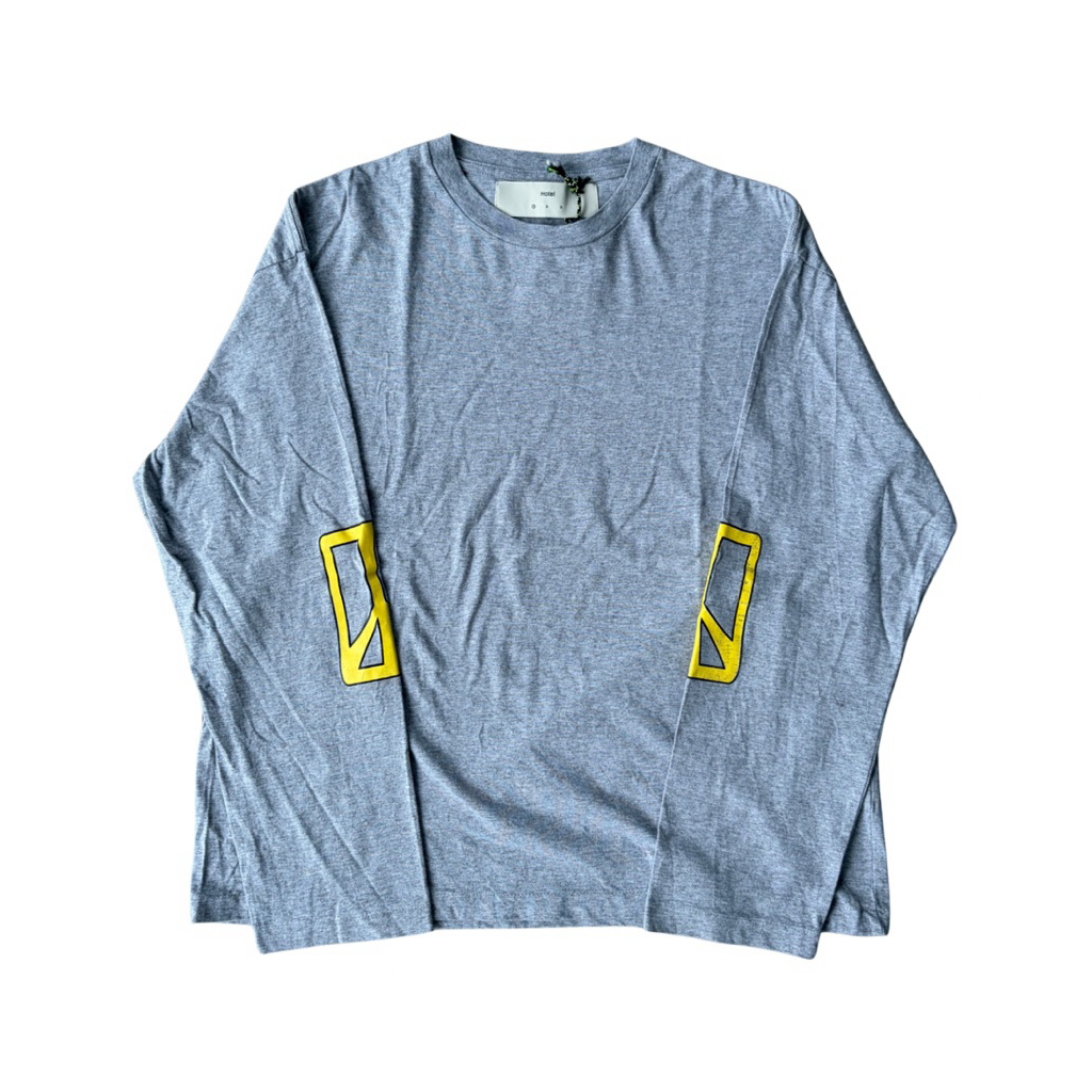 Hotel Official Long Sleeve Peace Grey Tee (T-shirt Kaos)
