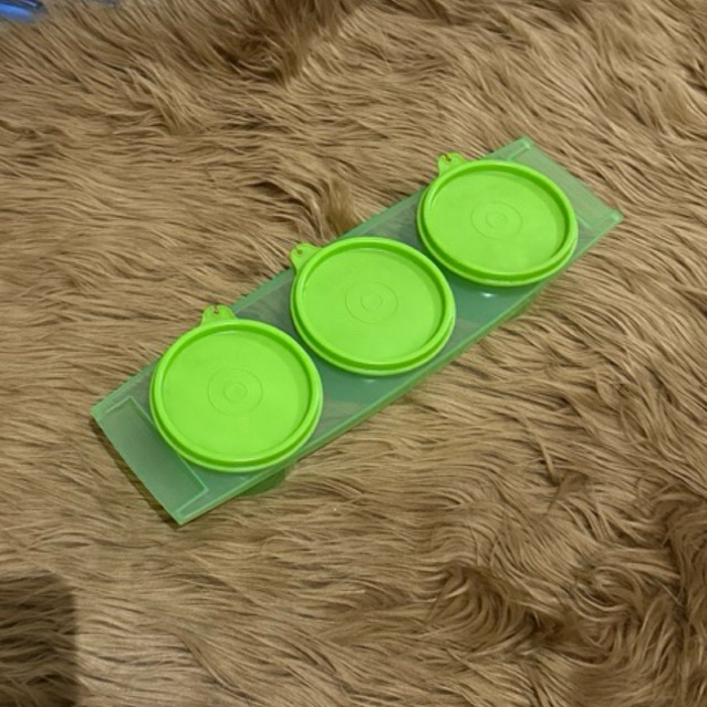 Toples Tupperware mini 3 hijau