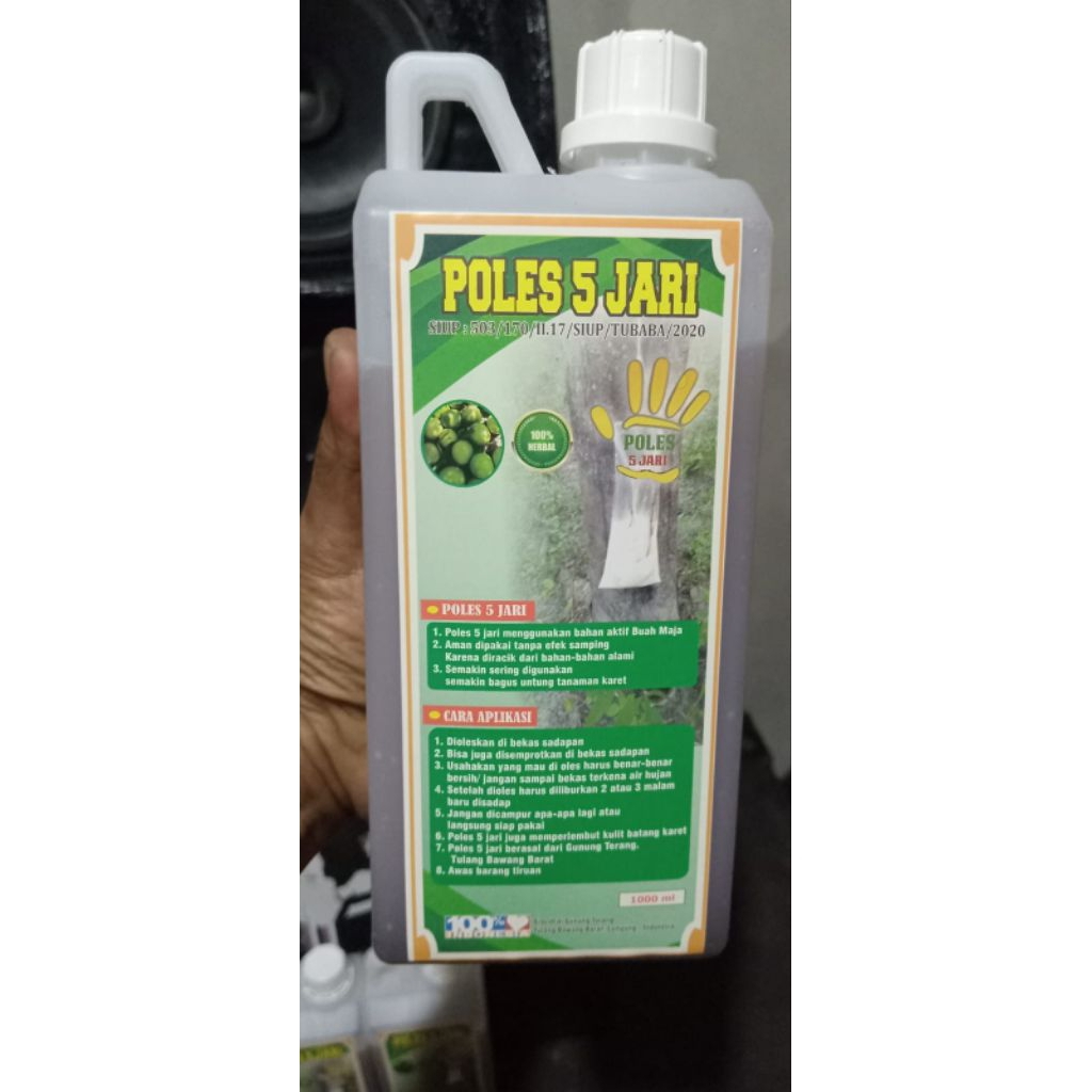 POLES 5 JARI – Herbal Pelancar Getah Karet