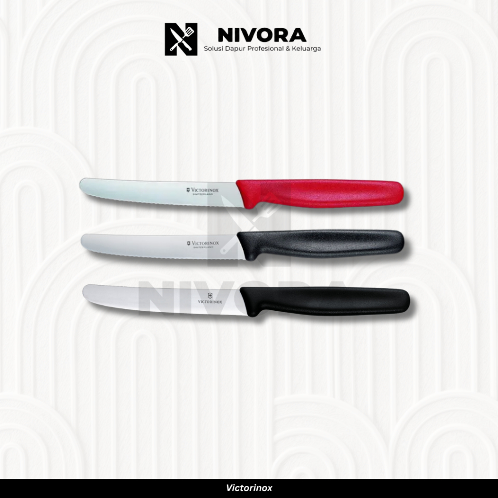 Victorinox Pisau Daging, Buah, Sayur  untuk Dapur 10 cm Victorinox ujung tumpul